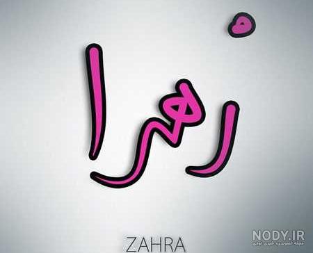 نقاشی اسم زهرا به انگلیسی نقاشی اسم زهرا به انگلیسی