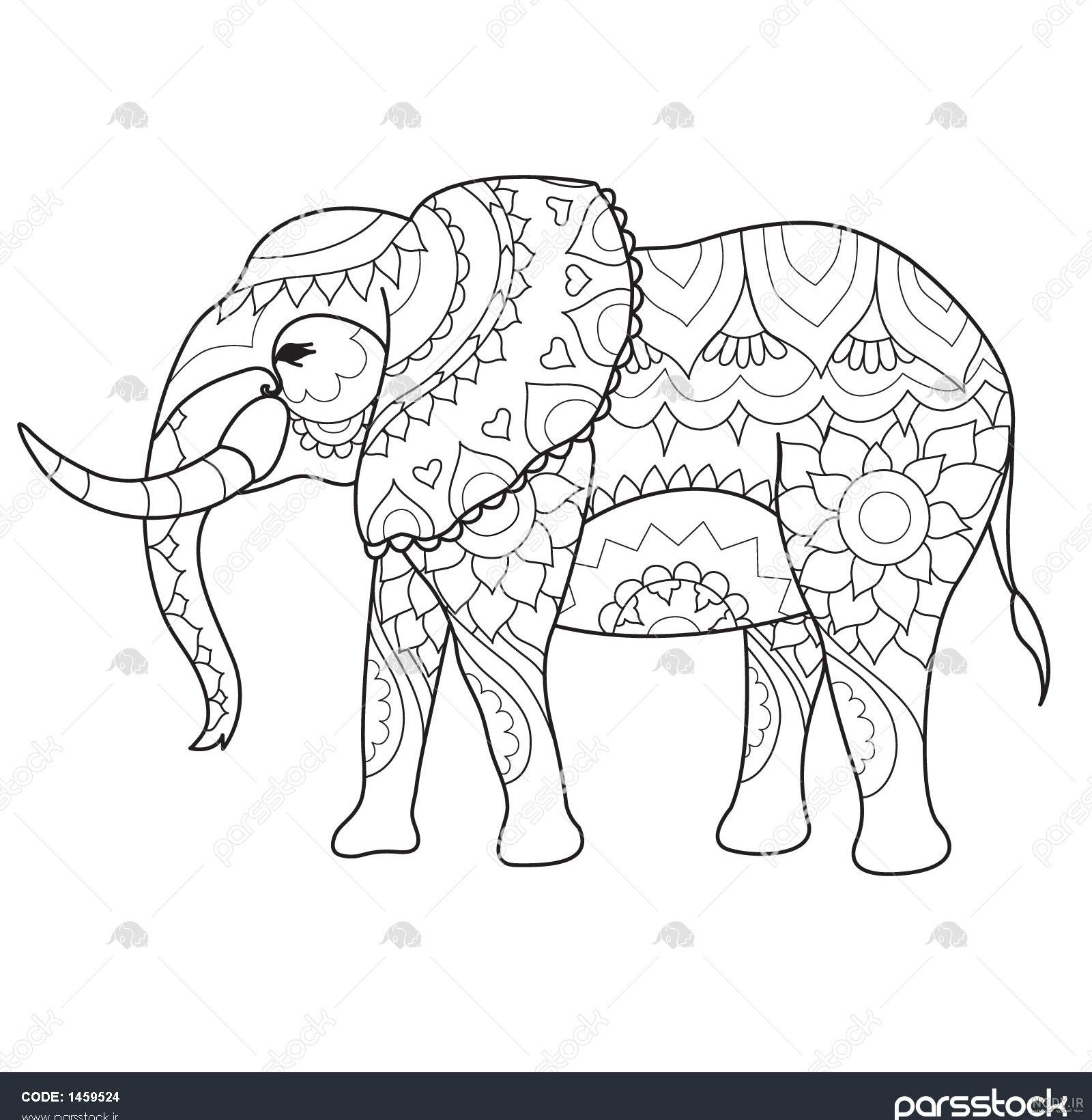 نقاشی فیل دخترانه