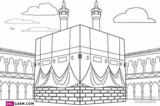 نقاشی کعبه آسان