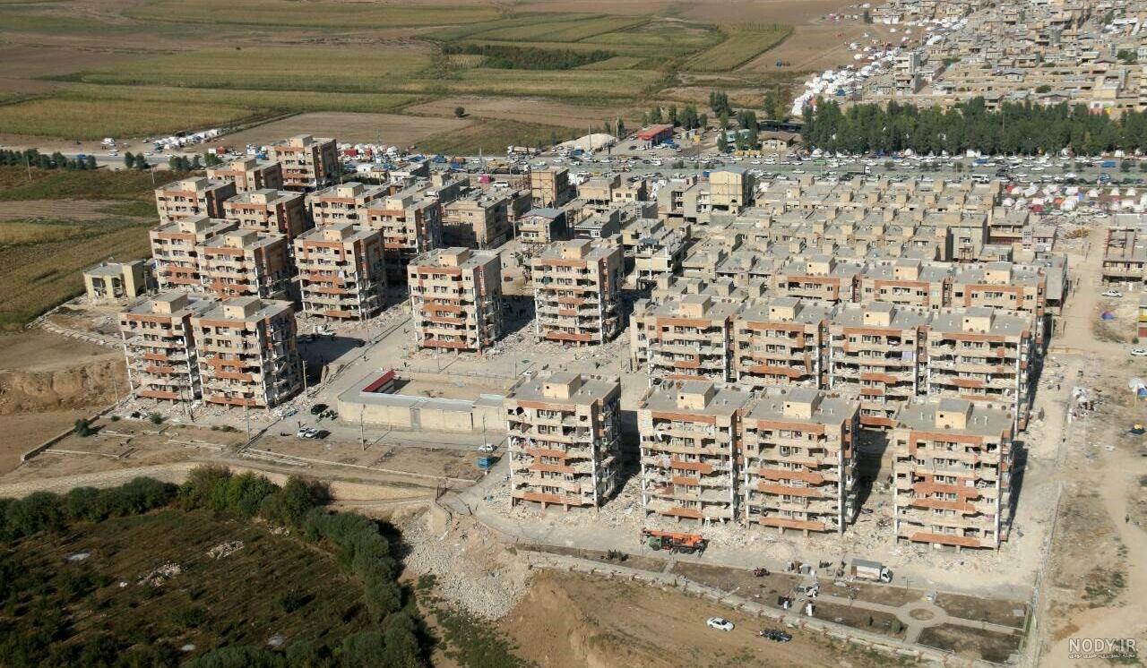 نقشه استان کرمانشاه به تفکیک شهرستان