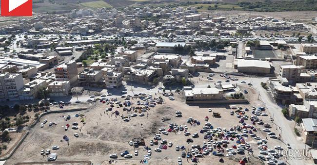 نقشه استان کرمانشاه به تفکیک شهرستان