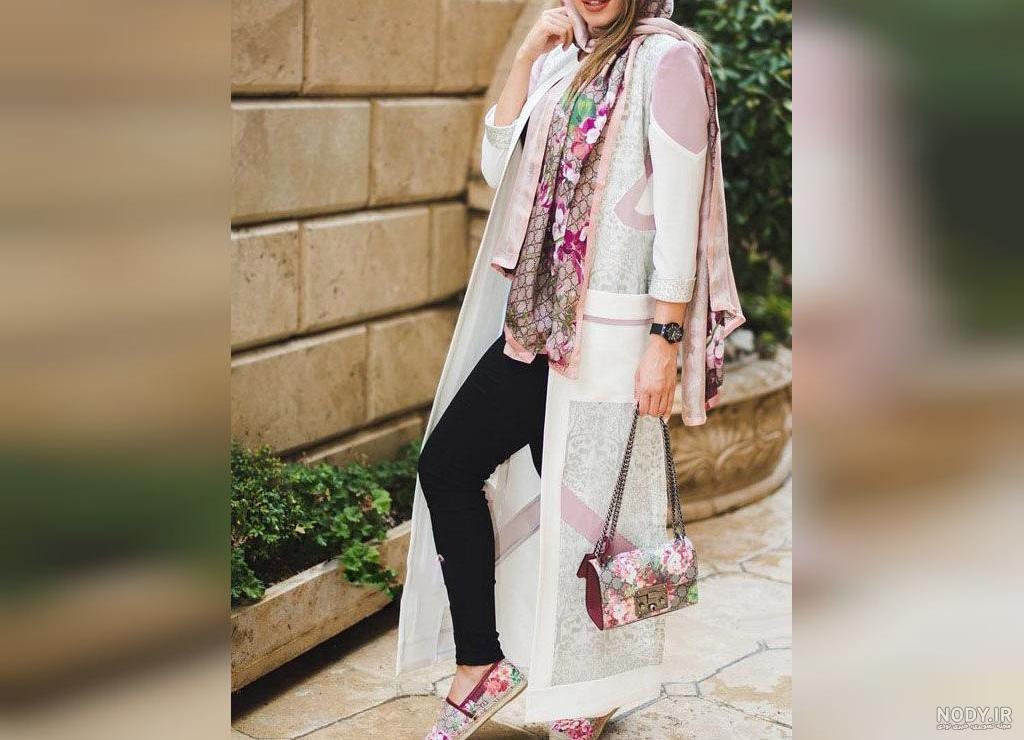 مدل مانتو جلو باز نخی