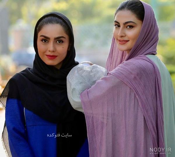 عکس آزاده زارعی با همسرش