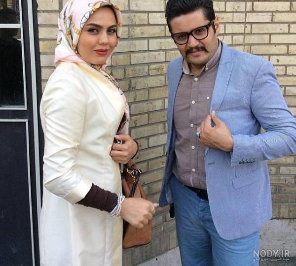 عکس آزاده زارعی وهمسرش