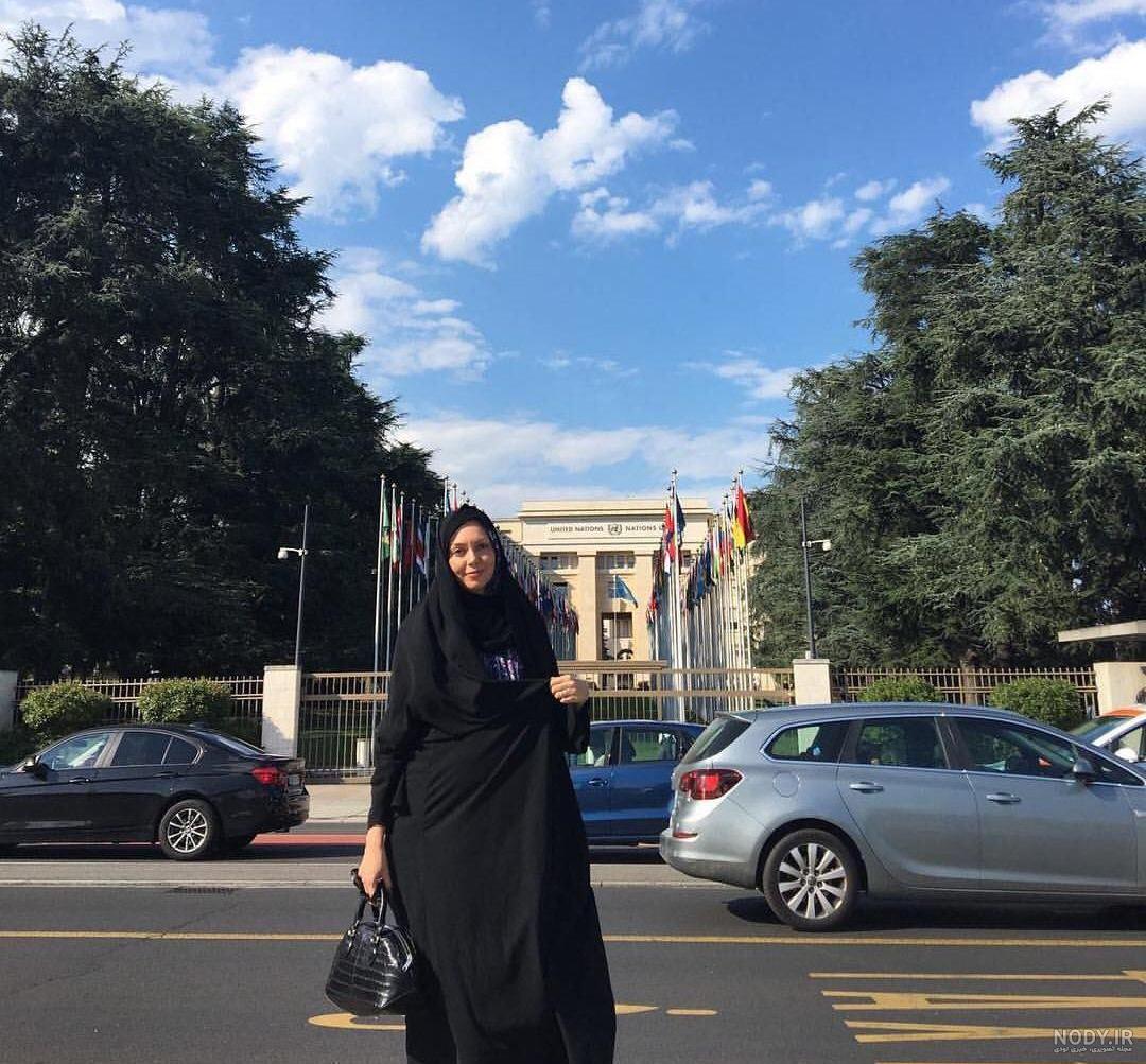 عکس آزاده نامداری در سوئیس عکس آزاده نامداری در سوئیس