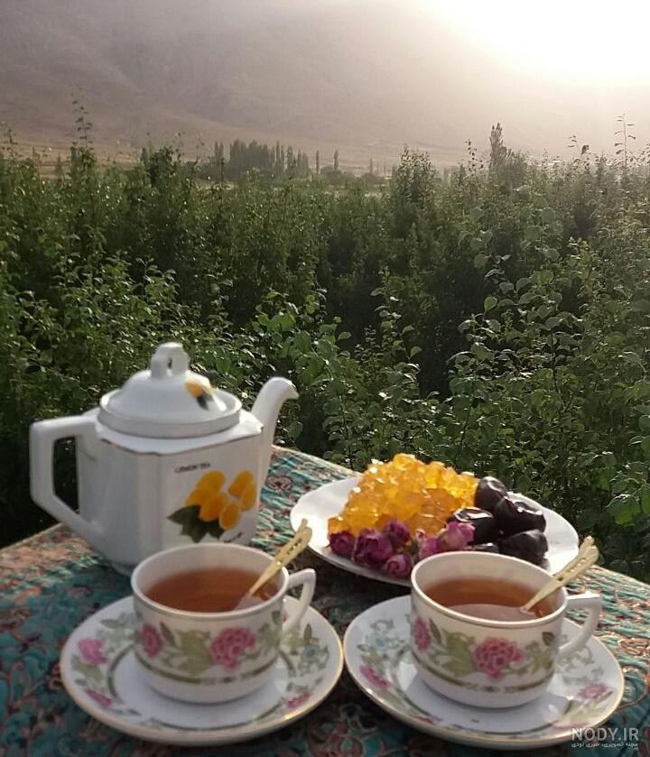 عکس فنجان چای در باران عکس فنجان چای در باران