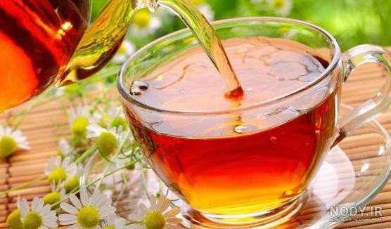 عکس فنجان چای در بهار عکس فنجان چای در بهار