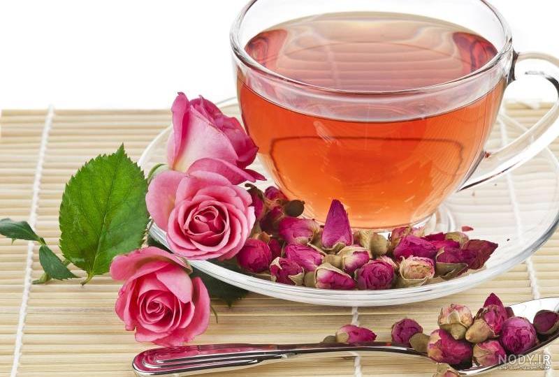 عکس فنجان چای و گل عکس فنجان چای و گل