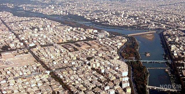 عکس هوایی قدیمی اصفهان