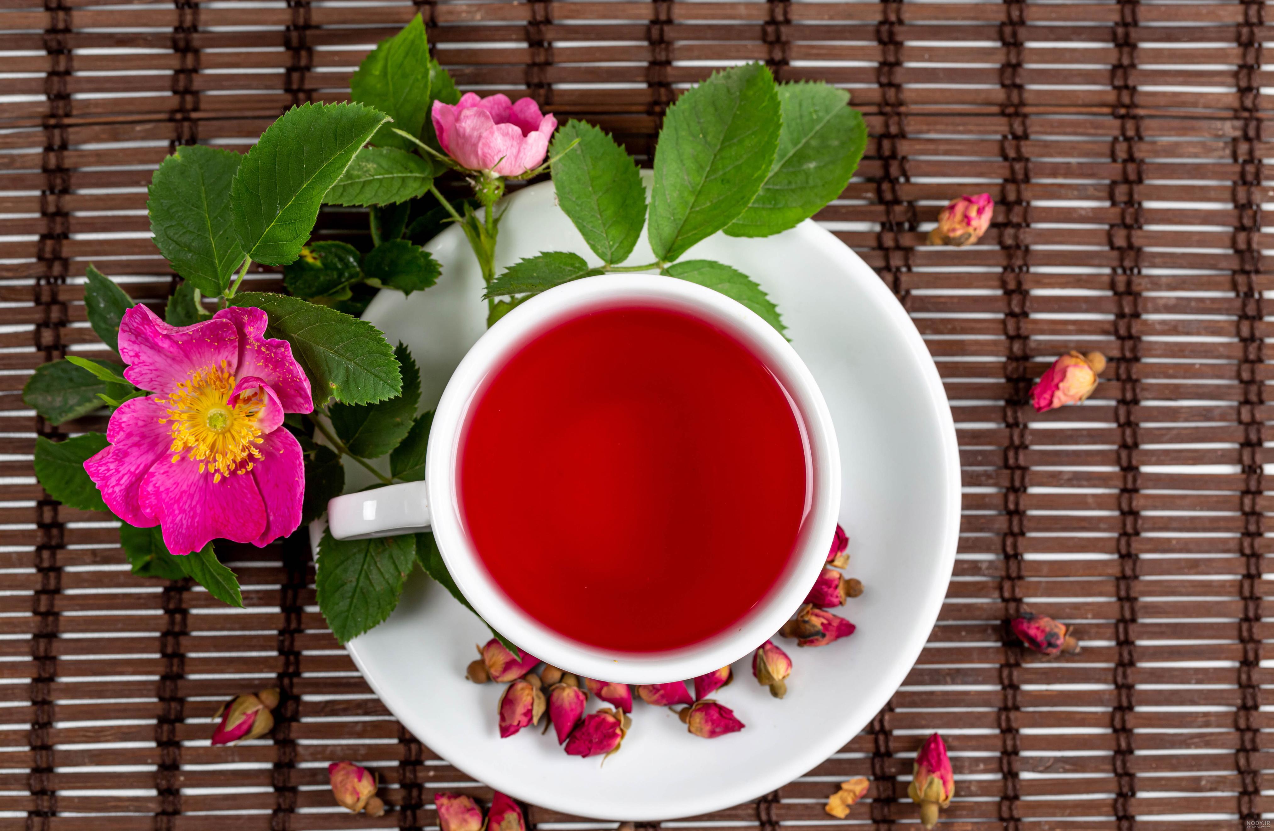 عکس چای و گل عکس چای و گل