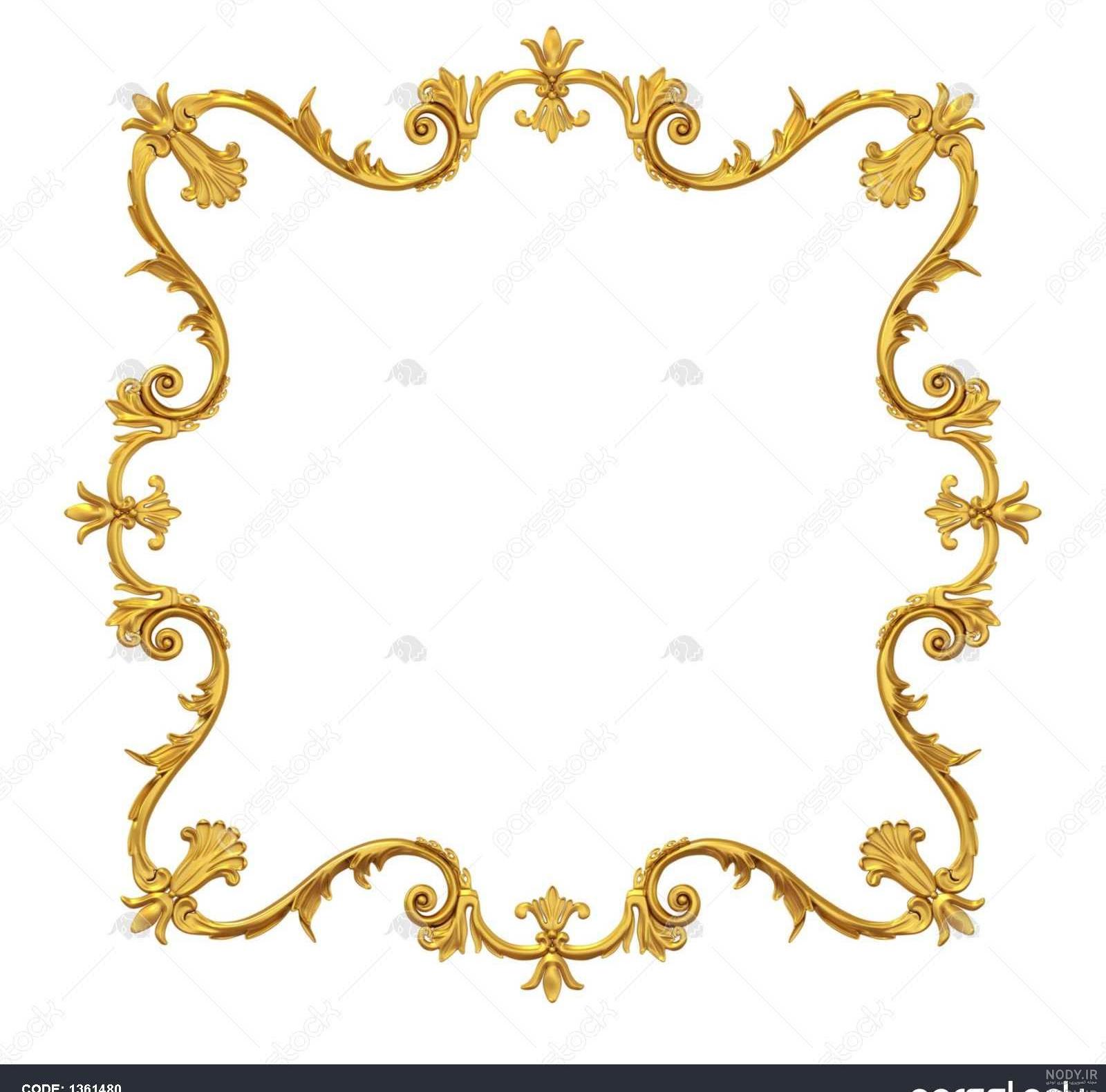 عکس کابینت سفید و طلایی