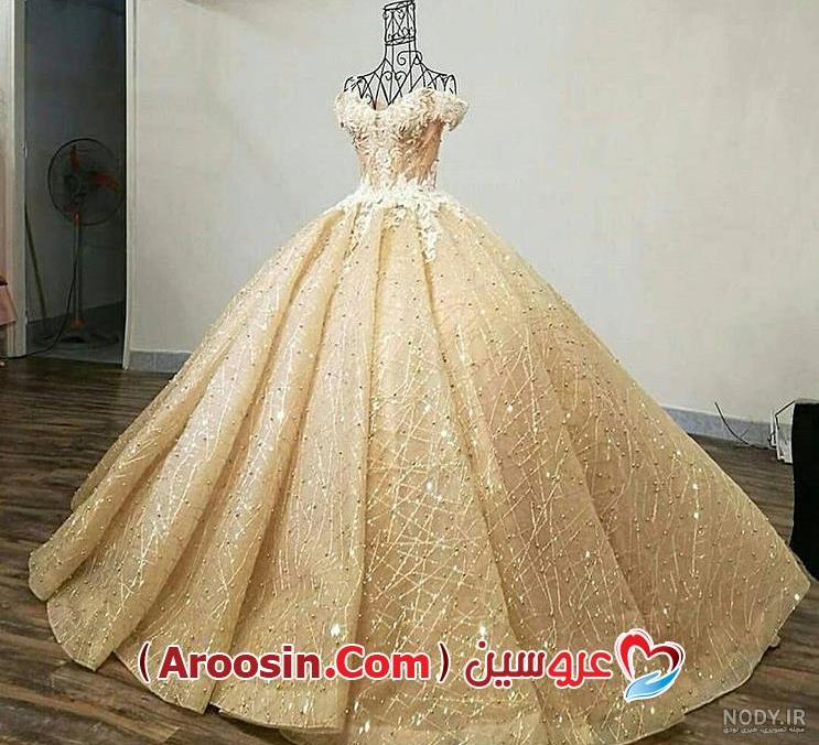 عکسهای لباس عروس طلایی