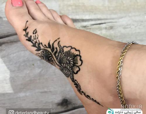 آموزش نقش حنا ساده