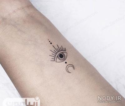 طرح تاتو روی پا