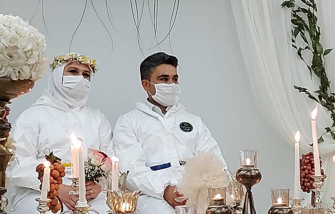 ژست عکس عقد عروس و داماد
