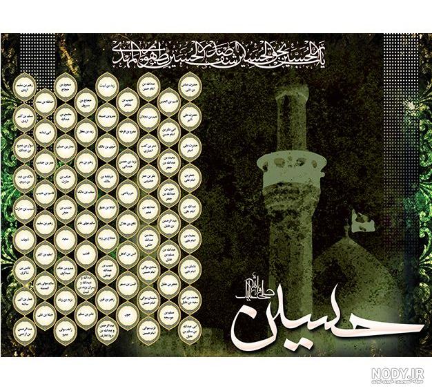 اسامی شهدای کربلا 72 تن اسامی شهدای کربلا 72 تن