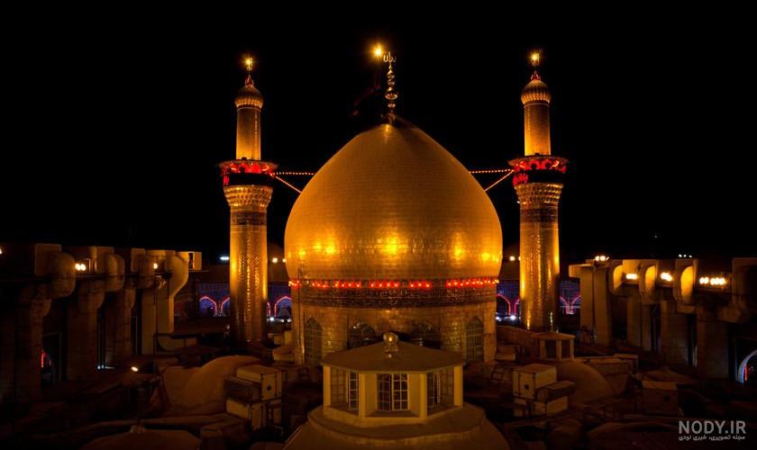 عکس حرم کربلا با نوشته