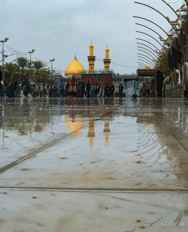 عکس هوایی بین الحرمین کربلا با کیفیت بالا