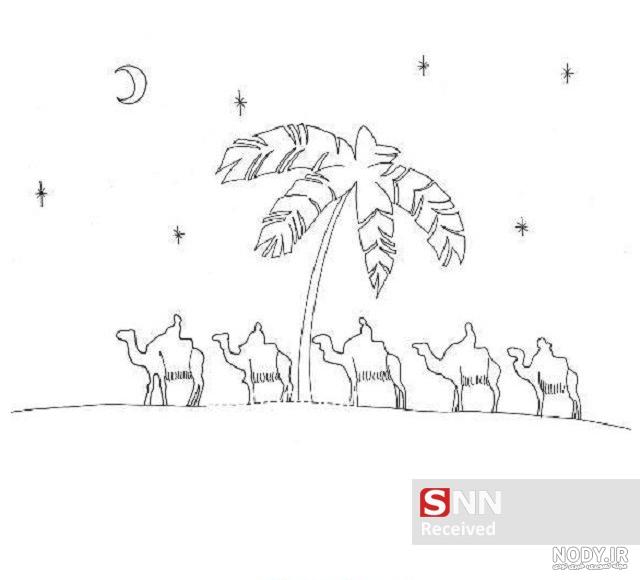 نقاشی اسب امام حسین برای کودکان