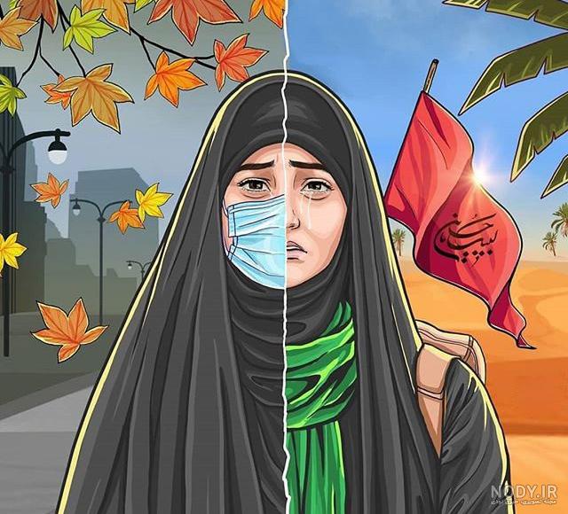 نقاشی اسب امام حسین برای کودکان