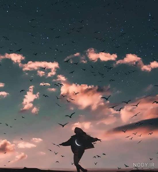 والپیپر آسمان پر ستاره