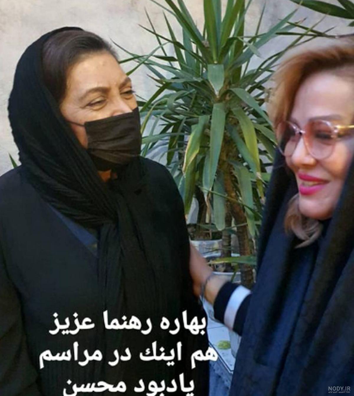 دختر آزاده نامداری در مراسم خاکسپاری