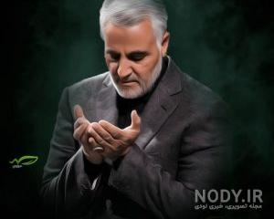 عکس سردار سلیمانی با چفیه بر سر عکس سردار سلیمانی با چفیه بر سر
