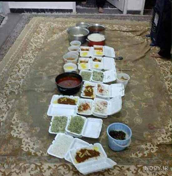 متن برچسب غذای نذری