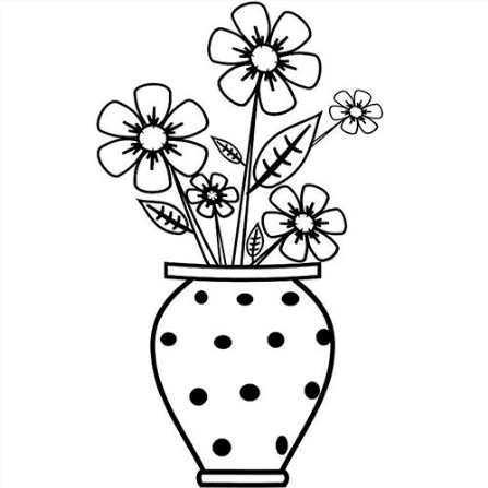 طرح گل برای نقاشی