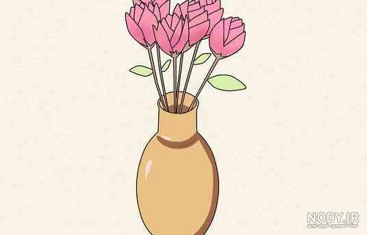 طرح گل ساده برای نقاشی