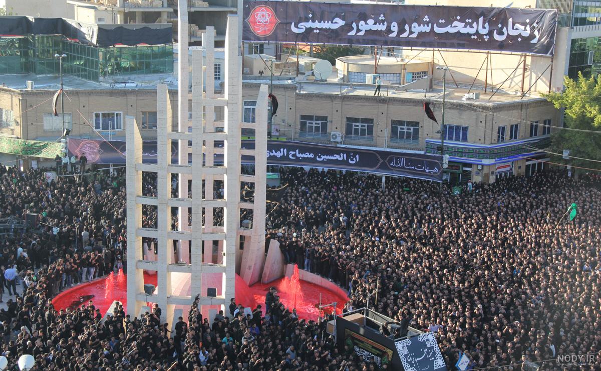 عکس دسته حسینیه زنجان