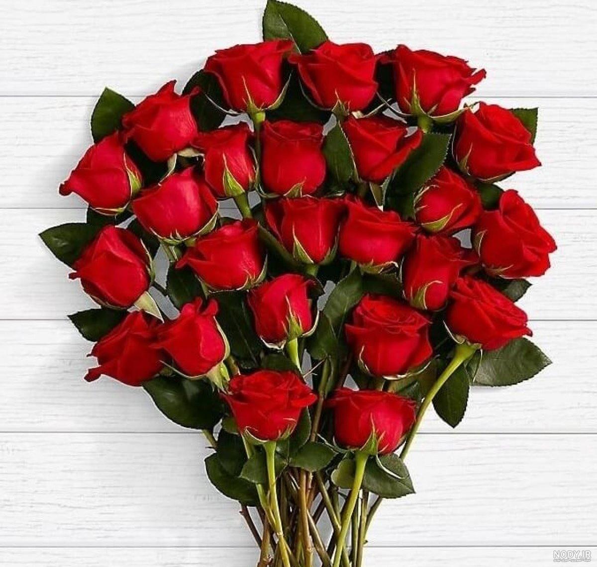 عکس دسته گل رز بزرگ