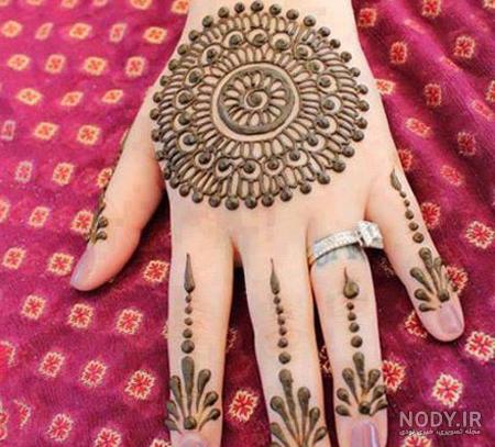 عکس دسته گل عروس با حنا