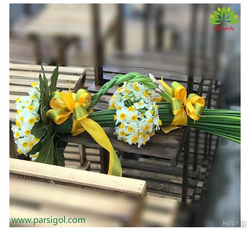 عکس دسته گل نرگس با کیفیت بالا