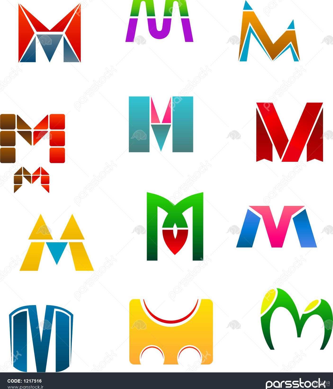لوگو عاشقانه حرف m لوگو عاشقانه حرف m