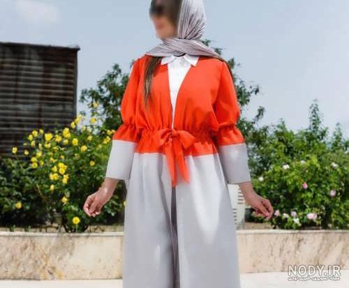 خرید مانتو نارنجی