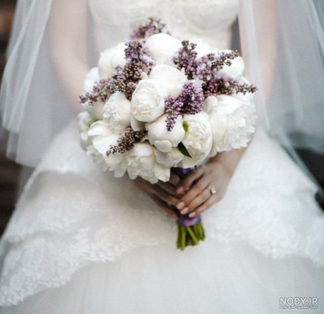 عکس عروس با دسته گلش عکس عروس با دسته گلش