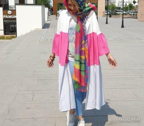 مدل مانتو تابستانی حریر مشکی مدل مانتو تابستانی حریر مشکی