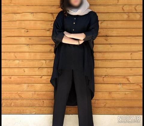 مدل مانتو مشکی برای مراسم ختم
