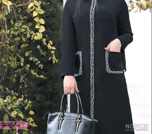 مدل مانتو مشکی مجلسی