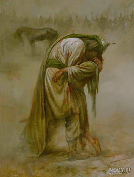 عکس امام حسن مجتبی نقاشی