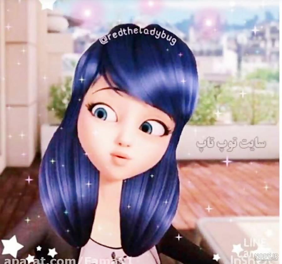 عکس مرینت با موهای باز و بلند