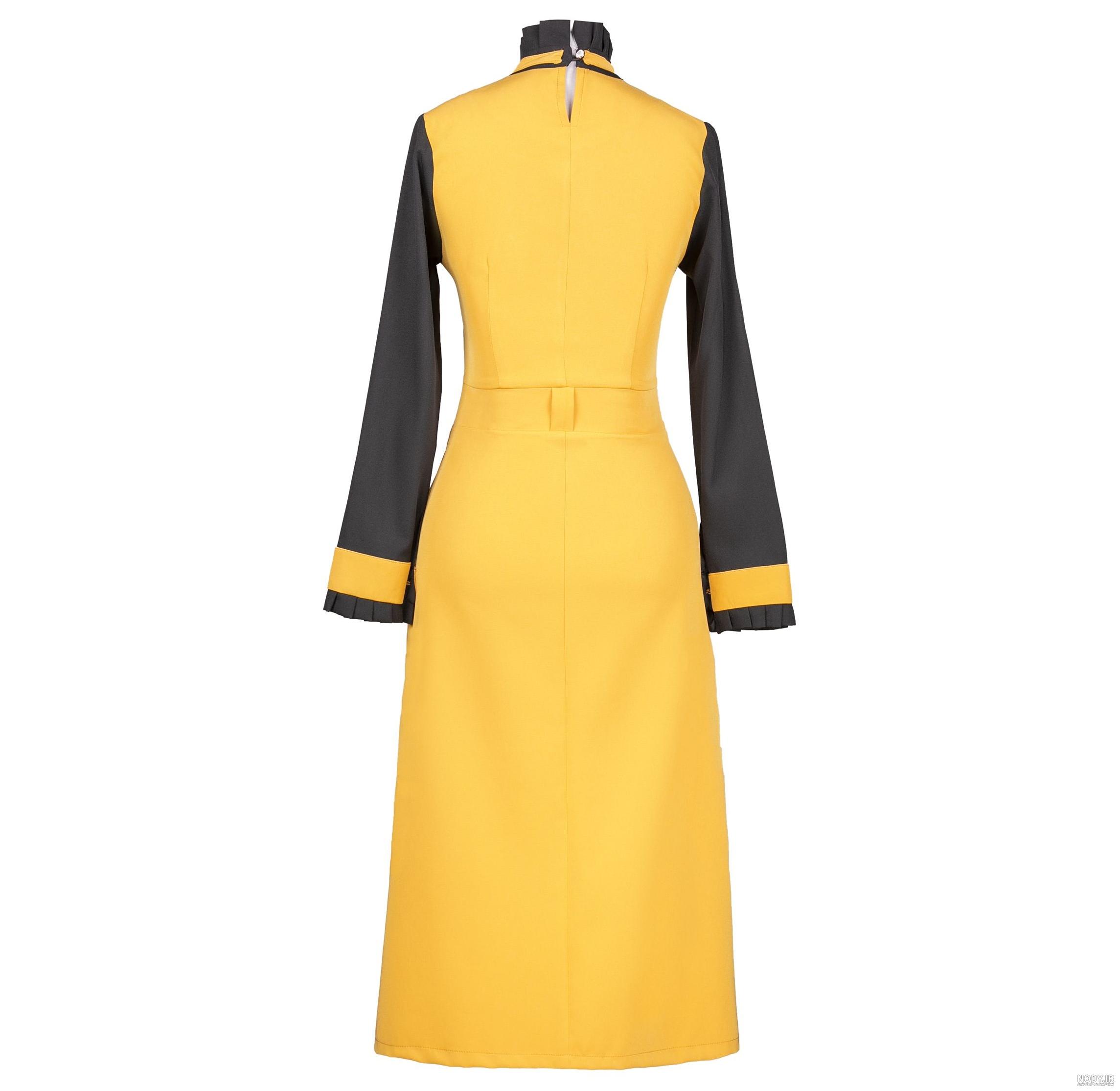 عکس مانتو خردلی شیک عکس مانتو خردلی شیک