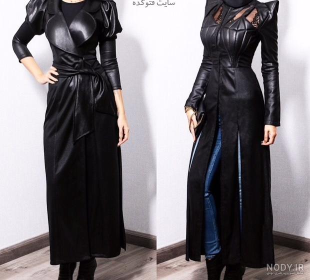 عکس مانتو چرم