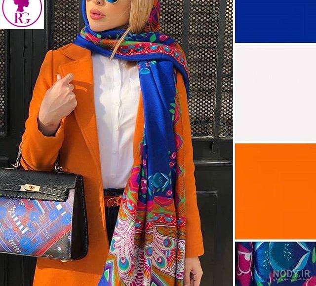 مانتو رنگ نارنجی مرجانی مانتو رنگ نارنجی مرجانی