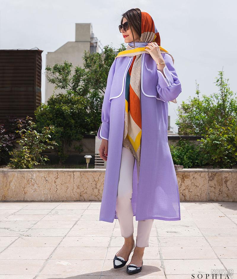 مانتو یاسی رنگ