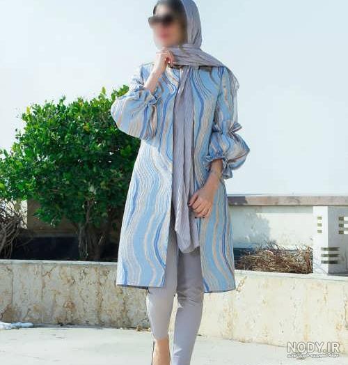مدل مانتو با پارچه ژاکارد چشمی مدل مانتو با پارچه ژاکارد چشمی