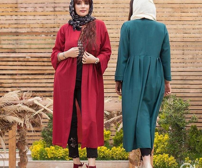 مدل مانتو جلو باز حریر پفکی