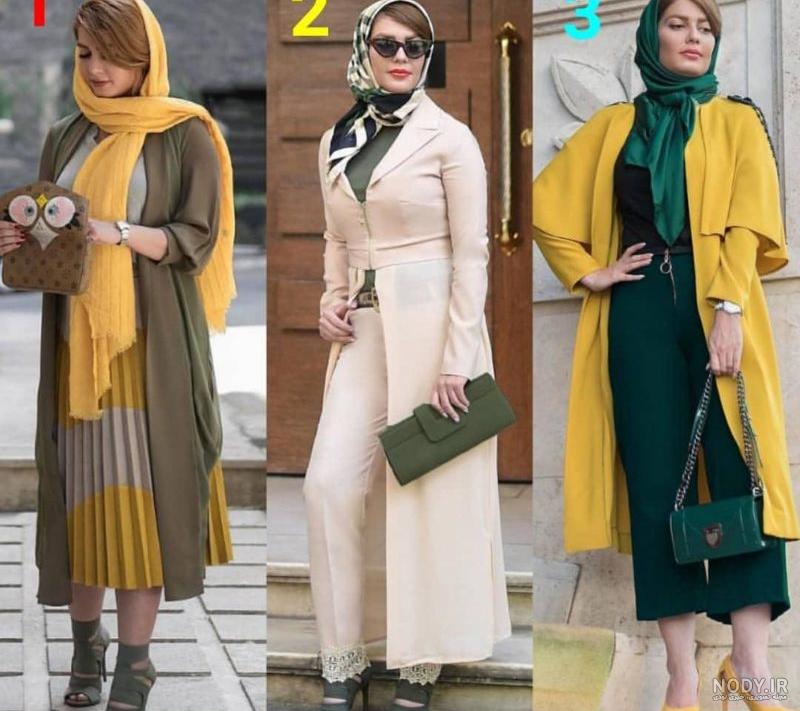 مدل مانتو جلو باز لاکچری در اینستاگرام