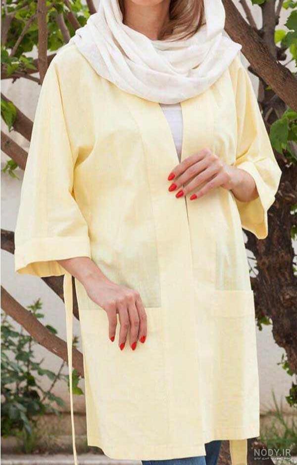 مدل مانتو نخی ساده مشکی